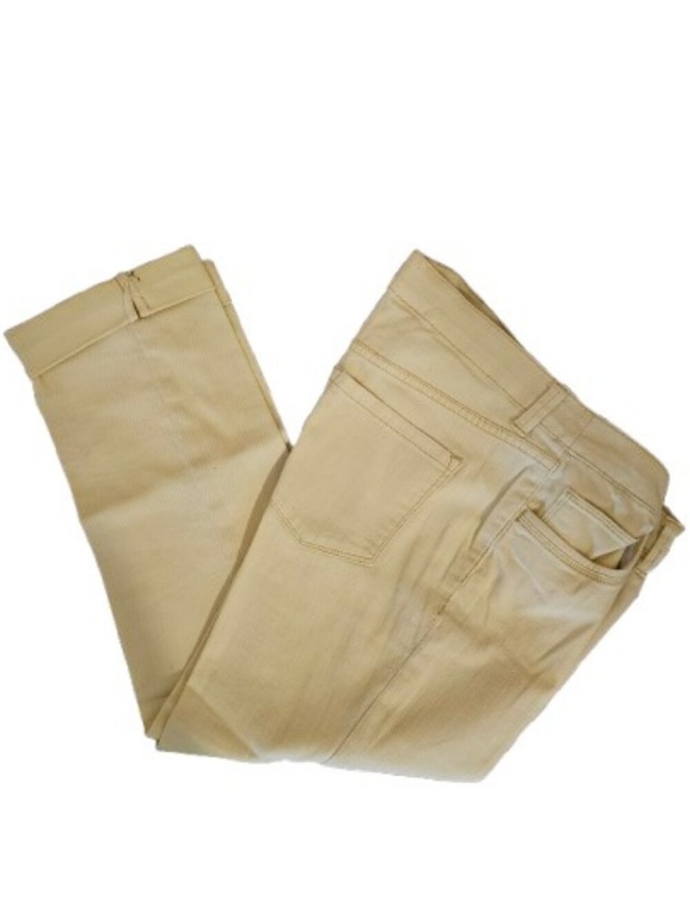 St. John's Bay Light Yellow Cuffed Skinny Jeans